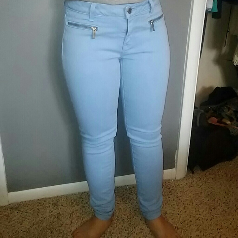Michael Kors skinny pants zipper pockets.